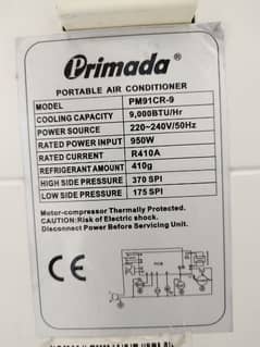 PRIMADA Portable Air Conditioner