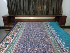 Bed, 3 Door Almari, Dressing table
