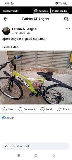 sports bicycle in good condition