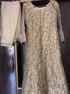 Golden maxi heavy embroidery