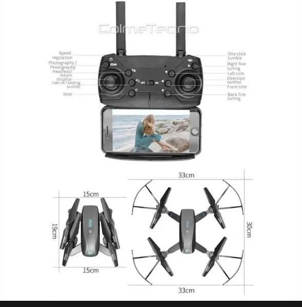 Dual Camera HD Folding Drone Aircraft S173wf 2.4G Wifi and All Sensors 10