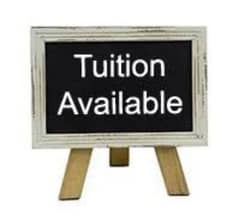 Tuition available for class 1 to 10