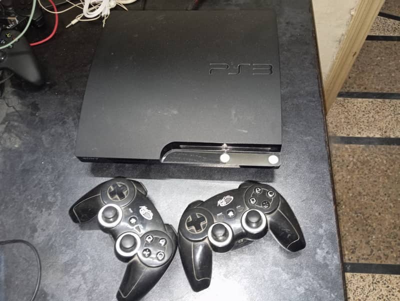 PS3 320GB WITH 2 MADCAT CONTROLLERS CALL-03335635777 4