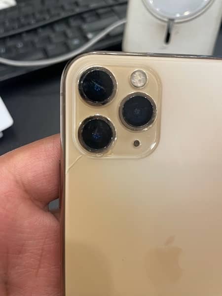 iPhone 11 pro dual physical pta approved back crack 2