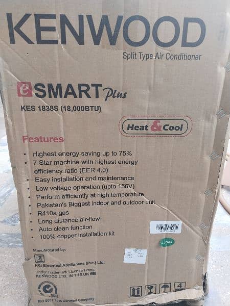 brand new Kenwood e smart plus 75% energy efficient T3 compressor 5