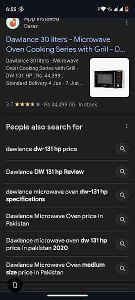 Dawlance microwave oven 2 in 1 with grill full size 03313028733 Wtsapp 11