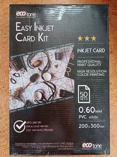 PVC ID CARD MATRIAL 0.60mm Ecotone A4 - 50 SETS