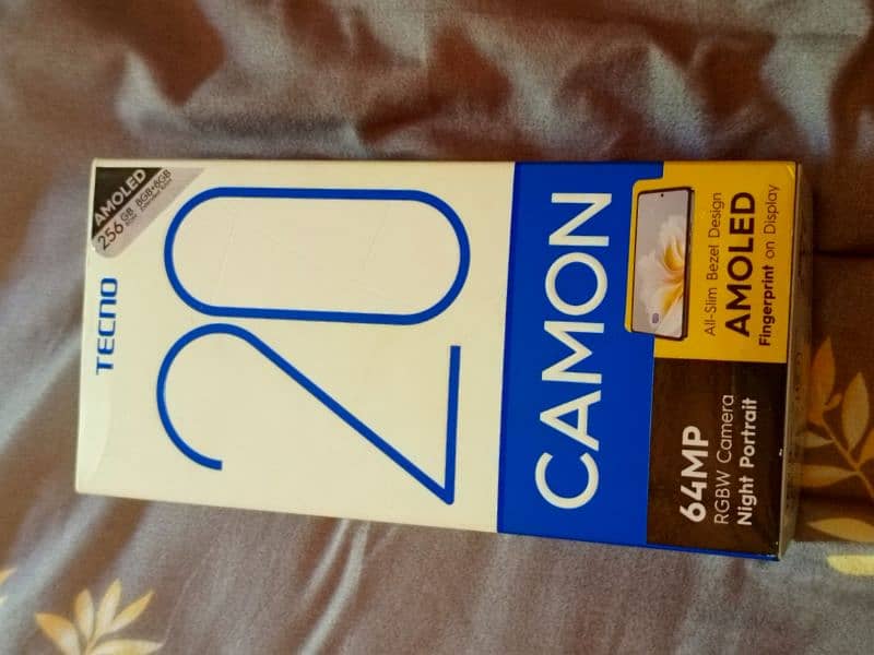 Tecno Camon 20 16/256gb complete box 8