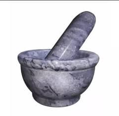Marble Mortar and pestle 0