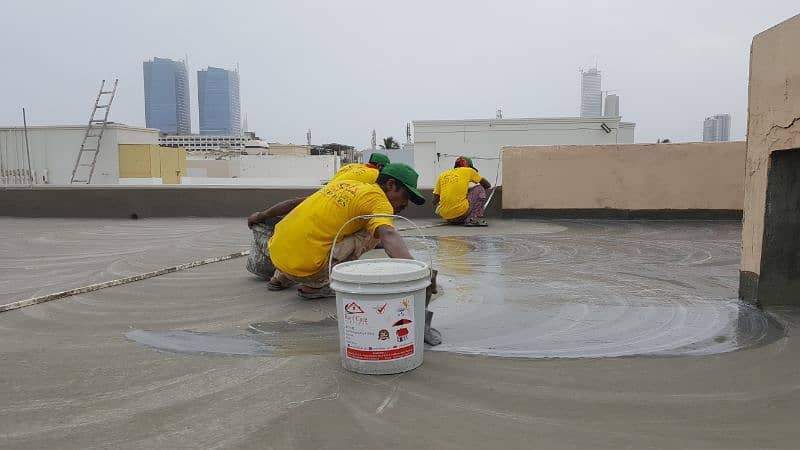 Roof Waterproofing and Roof Heat Proofing Services Nawabshah Sanghar 1