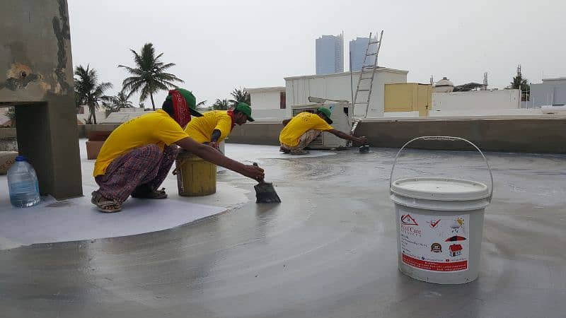 Roof Waterproofing and Roof Heat Proofing Services Nawabshah Sanghar 2