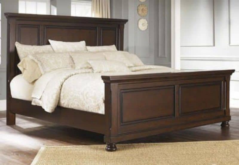 double bed set, king size bed set, sheesham wood structure, furniture, 0