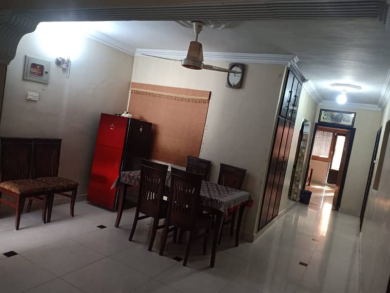 Flat available for rent in Akbar Residency Apartment 3 Bedroom 24/7 Lift and Light and Water key Available 9