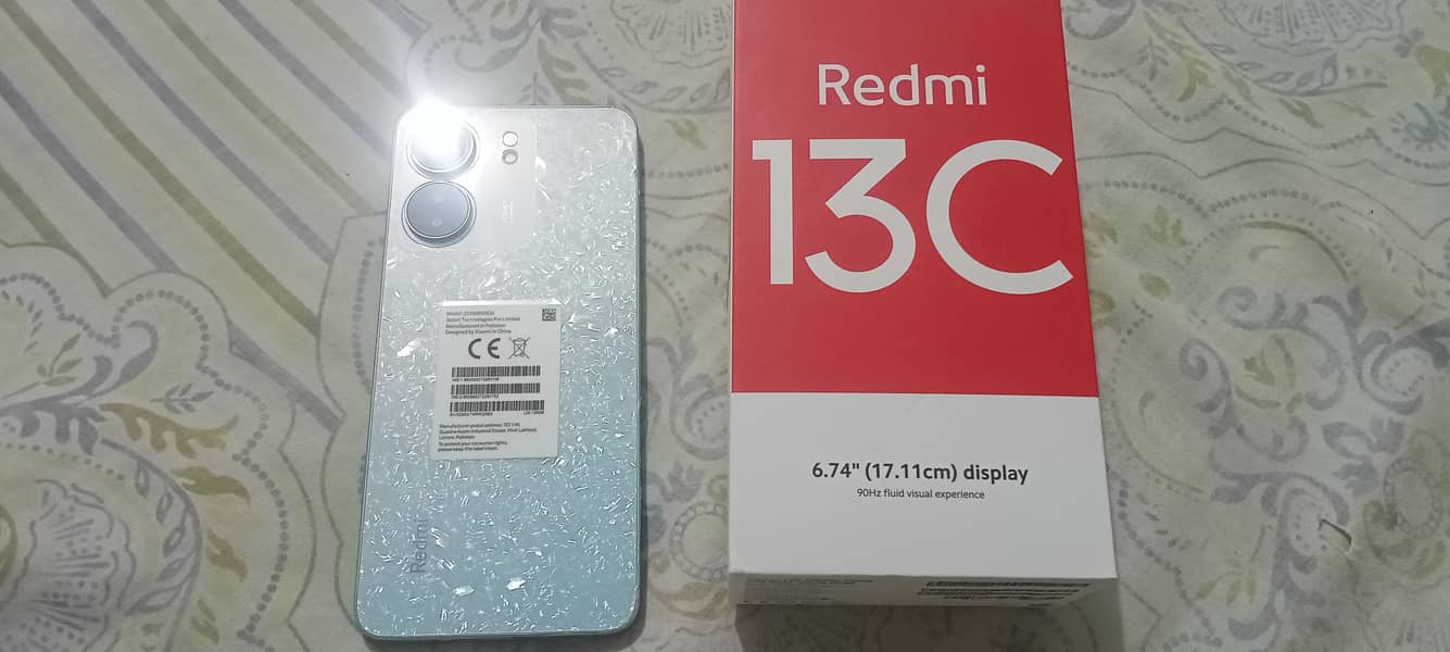 Redmi 13c 128/6 available for sale 2