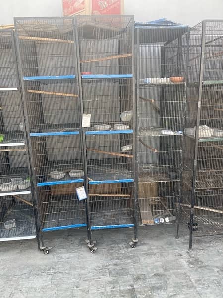 8 portions, 4 portions cages for love birds 1
