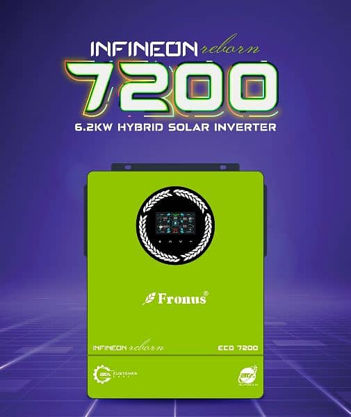Fronus INFINEON Reborn PV7200 6.2KW Solar Hybrid Inverter 0