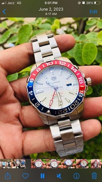 Pepsi white dial watch 1