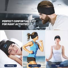 Bluetooth Sports Headband Headphones for Workout, Travel, Meditation
