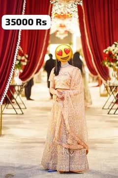 indian lehnga | Long tail bridal lehnga | walima bridal dress 0