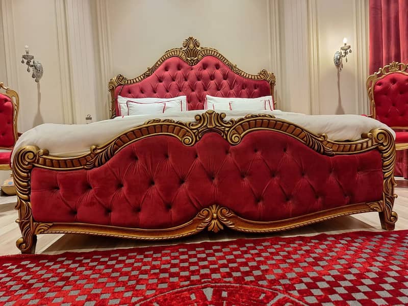 Bed set/ King size Bed/ Double Bed/Poshish bed 10