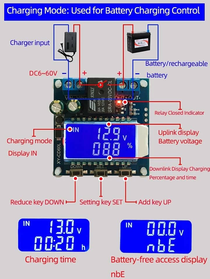 CD60L Solar Battery Charger Controller 12V 24V 48V 1