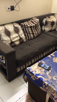L shaped sofa for sales along with table