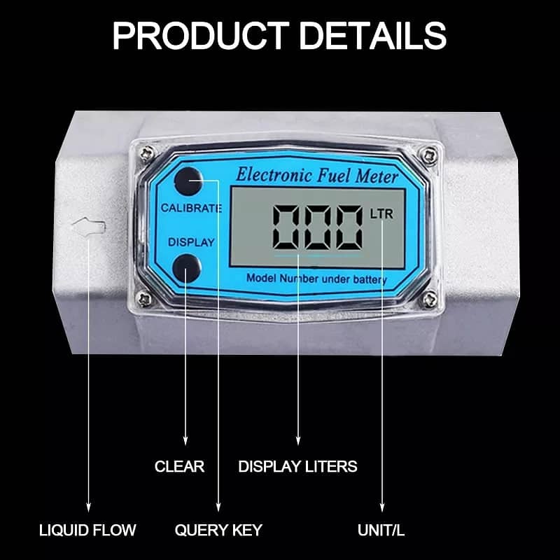 2 Inch Digital Turbine Flowmeter For Detecting Diesel Fuel Tester 2