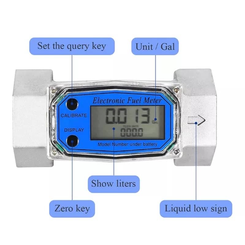 2 Inch Digital Turbine Flowmeter For Detecting Diesel Fuel Tester 3