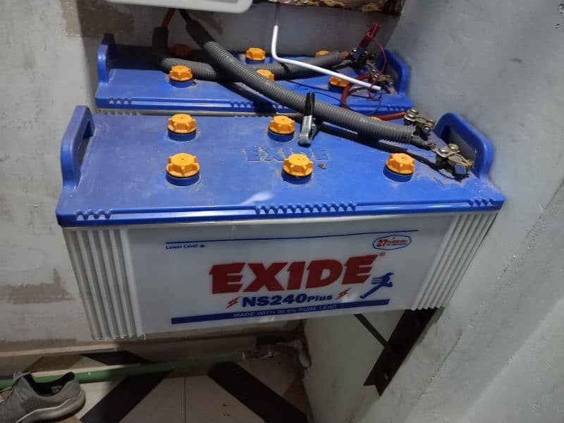 exide 2 batteries 230 amp 1