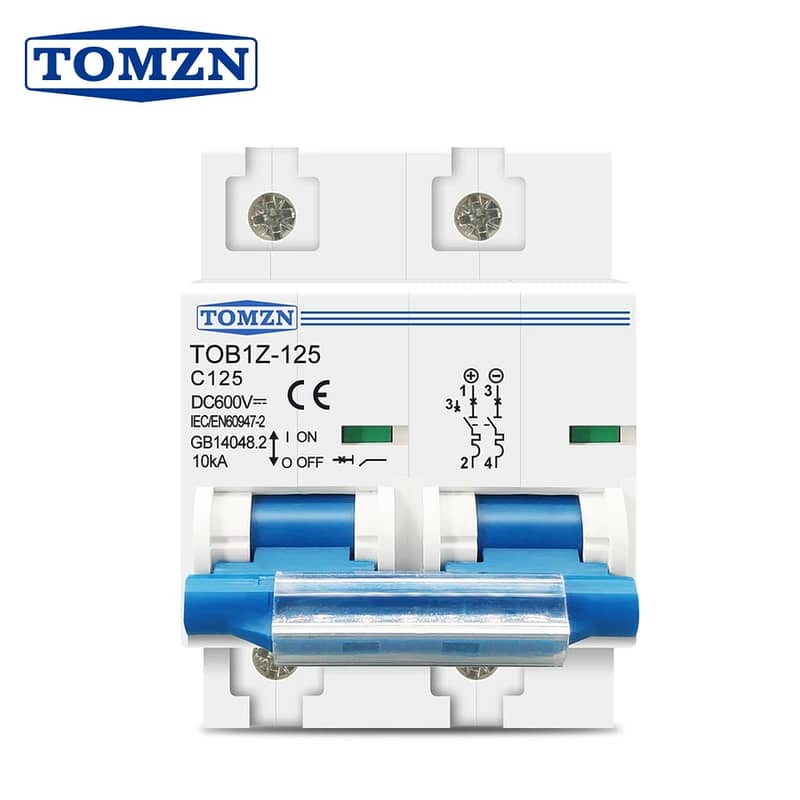 Tomzn 2P Dc Circuit Breaker 600V 125Amp 0