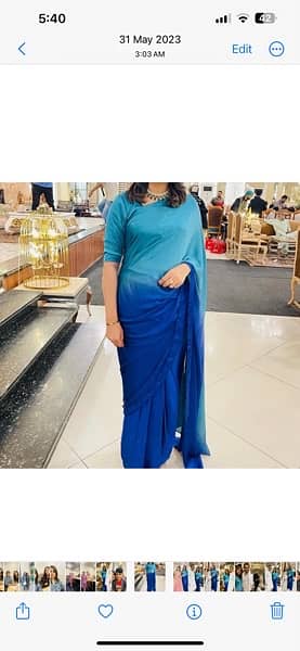 beautiful party wear dress and saree for sale 2