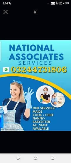 maids baby care helper cook Available.