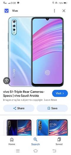 Vivo s1 4/128 with box and charger