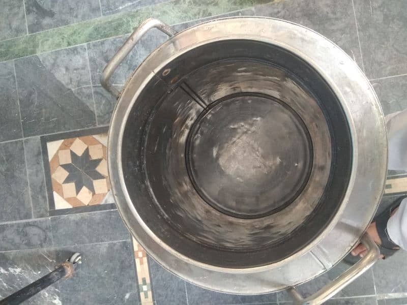 Milk container dudh k dabbay steel 1