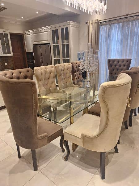 Dining table /Dining table with 10 chairs/10 seater dining 6