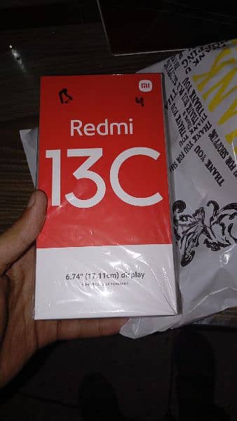 redmi 13c new box pack family use 11month warranty 7