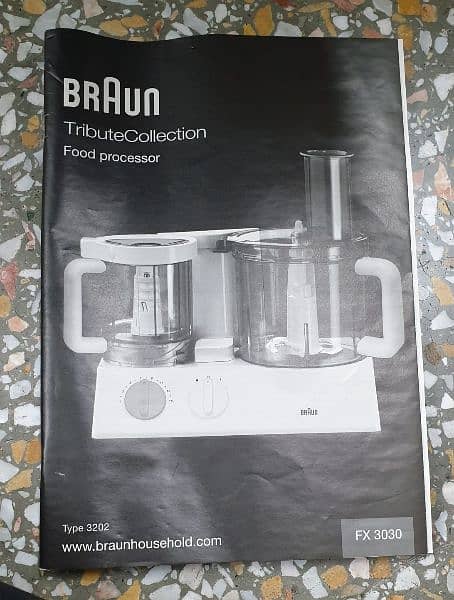 BRAUN FOOD FACTORY . . MADE IN GERMANY 6