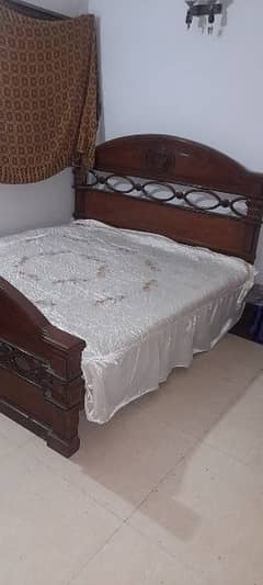 oak wood bed