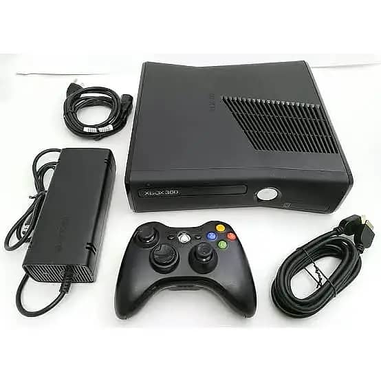 Xbox 360 Slim 250 GB with 80 Games & Full Box 2