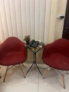 Red Interwood chairs
