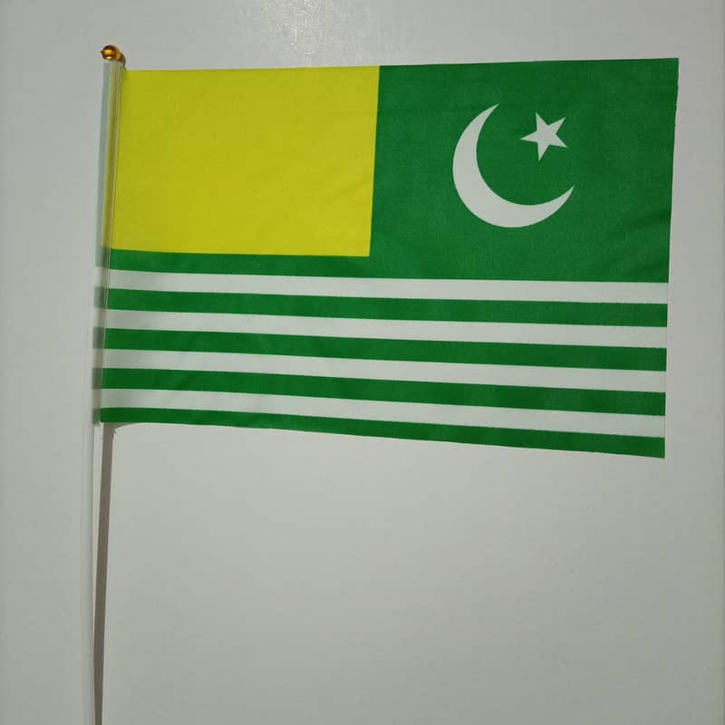 AJK Flag Outdoor & Indoor Flag & Pole for Executive and Table Flag , 9