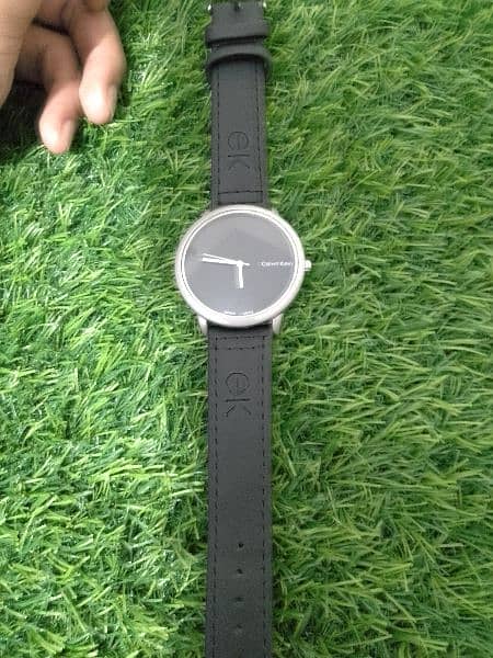 Calvin Klein black leather strap formal watch 6