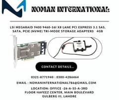 LSI MegaRAID 9400 9460-16i x8 lane PCI Express
