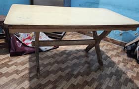 Pure Wooden table without chairs