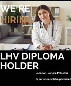 LHV/ MBBS Lady Dr urgently required 0