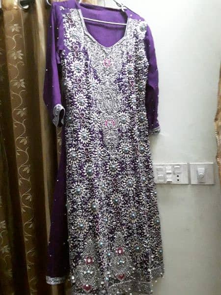 wedding  and party wear 3 pc shiffon  suit. 1