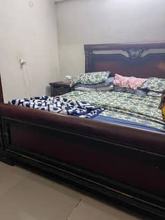 shhesham solid wood bed set