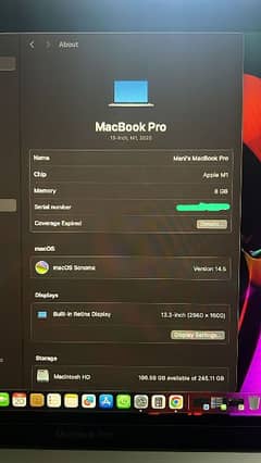 Macbook Pro M1 2020