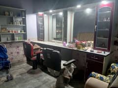 Beauty parlor 2 with 2 high  quality Revolving chairs.