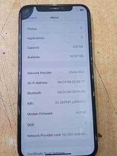 I PHONE X 256 GB PTA APPROVED